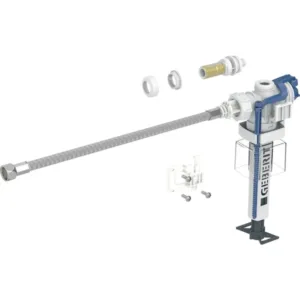 Rubinetto a galleggiante Geberit allacciamento idrico laterale, 3/8″, codolo in ottone con tubo flessibile